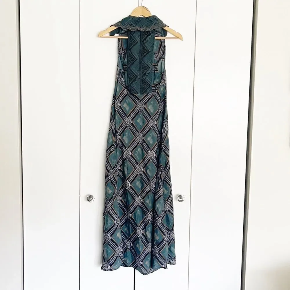 Free People Lana Printed Midi Dress Size 0 - Picture 6 of 11